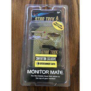 2016 Comic Con Star Trek 24K Enterprise MonitorMate 2" Bobble Ship